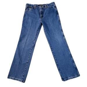 Wrangler George Strait Jeans Mens 35x30 Cowboy Cut Slim Fit Blue Denim 936GSHD